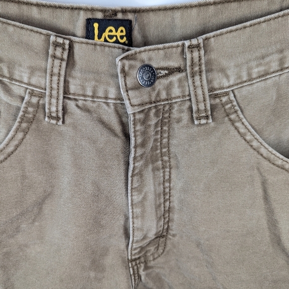 Lee Quilt Lined Mens Outdoor Utility Work Pants Jeans Trousers 33x32 - Picture 3 of 8